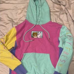 Teddy Fresh x RipnDip color block hoodie